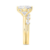 Lab Grown Princess Cut Bridal Set 2.50 ctw