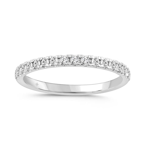 Lab Grown Diamond Band - 14kt White Gold 0.25 CTW