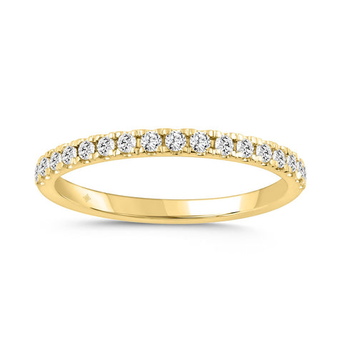 Lab Grown Diamond Band - 14kt Yellow Gold 0.25 CTW