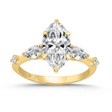 Lab Grown Marquise Diamond Engagement Ring 2.50ctw