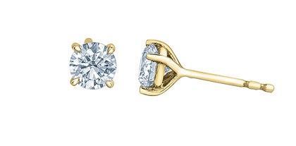 Lab Created Diamond Earrings 14kt - .20ct