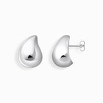 THOMAS SABO Silver earrings in organic drop-shape