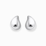 THOMAS SABO Silver earrings in organic drop-shape