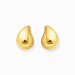 THOMAS SABO Gold-plated earrings in organic drop-shape