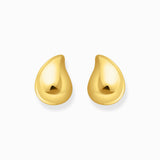 THOMAS SABO Gold-plated earrings in organic drop-shape