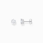 THOMAS SABO Silver ear studs with white zirconia in brilliant cut