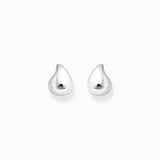 THOMAS SABO Small silver ear studs in organic shape