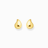 THOMAS SABO Small gold-plated ear studs in organic shape