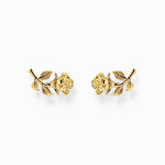 THOMAS SABO Gold-plated ear studs Roses