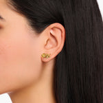 THOMAS SABO Gold-plated ear studs Roses