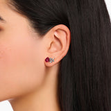 THOMAS SABO Silver ear studs Roses