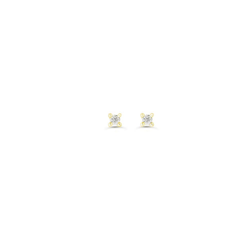 14kt Yellow Gold Diamond Baby Stud Earrings
