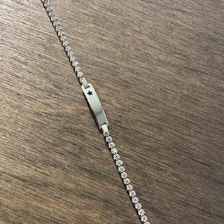 Silver Baby ID Bracelet