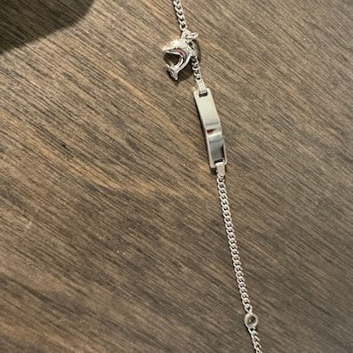 Silver Baby ID Bracelet