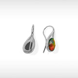 KORITE Essentials teardrop ammolite earrings in sterling silver