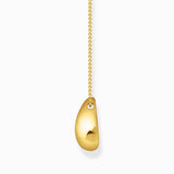 Thomas Sabo Gold-plated necklace with pendant in organic drop-shape