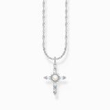 Thomas Sabo Silver necklace with white cross