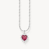 Thomas Sabo Silver necklace with heart pendant Romance