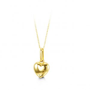 Yellow Gold Heart Baby Necklace