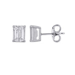 Lab Grown Diamond Emerald Cut Stud Earrings 2.00ct tw