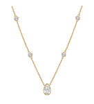 Lab Grown Pear Shaped Diamond Necklace 1.00ct