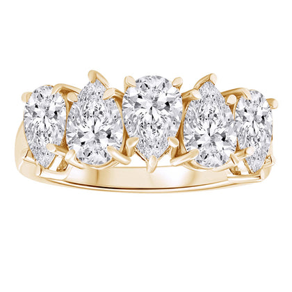 Lab Grown Pear Diamond Band