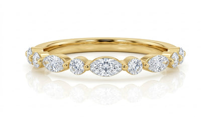 Lab Grown Diamond Band - 14kt Yellow Gold 0.55 CTW