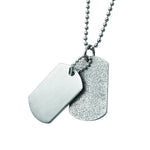 JOSEF ELIAS Men’s Stainless Steel Dog Tag Necklace