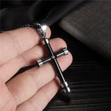 JOSEF ELIAS Stainless Steel Cross Necklace