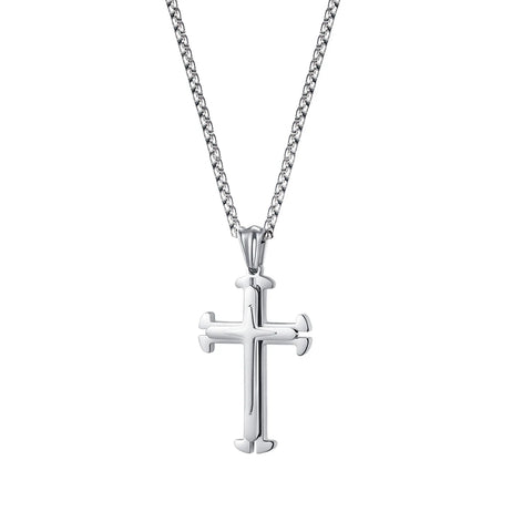 JOSEF ELIAS Stainless Steel Cross Necklace