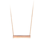 Rose Gold ID Bar Necklace