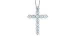 Lab Created Diamond Cross Necklace