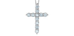 Lab Grown Diamond .25ct tw Cross Necklace