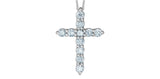 Lab Grown Diamond .25ct tw Cross Necklace