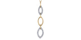 Yellow Gold Diamond Drop Necklace
