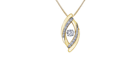 Gold Pulse Diamond Necklace