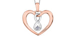 Maple Leaf Diamonds - Heart Infinity Necklace