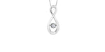 White Gold Pulse Infinity Diamond Necklace