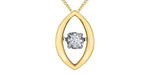 Yellow Gold Pulse Diamond Necklace