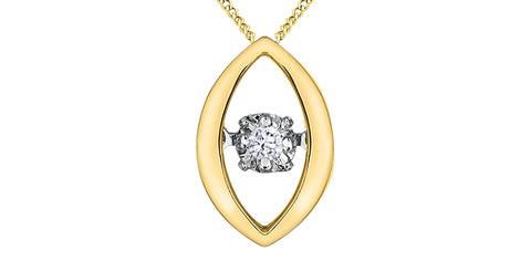 Yellow Gold Pulse Diamond Necklace