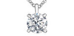Lab Grown Diamond Solitaire Necklace 14kt - 1.50ct