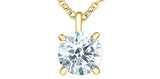 Lab Grown Diamond Solitaire Necklace 14kt - 2.00ct