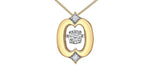 Yellow Gold Pulse Diamond Necklace