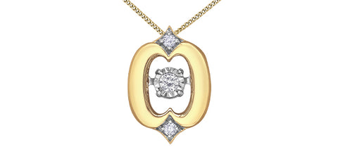 Yellow Gold Pulse Diamond Necklace