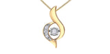 Yellow Gold Pulse Diamond Necklace