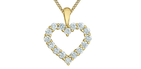 Lab Grown Diamond .33ct tw Heart Necklace