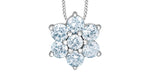 Lab Grown Diamond .75ct tw Flower Necklace