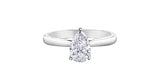 Maple Leaf Canadian Diamond Pear Solitaire Ring