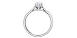 Maple Leaf Canadian Diamond Pear Solitaire Ring