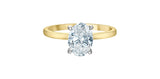 Lab Grown Diamond Oval Ring 14kt - 1.50ct